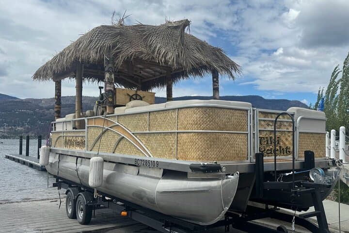 Tiki Party Yacht Pontoon Rental on Okanagan Lake: Private Pontoon for Groups in Kelowna photo 1