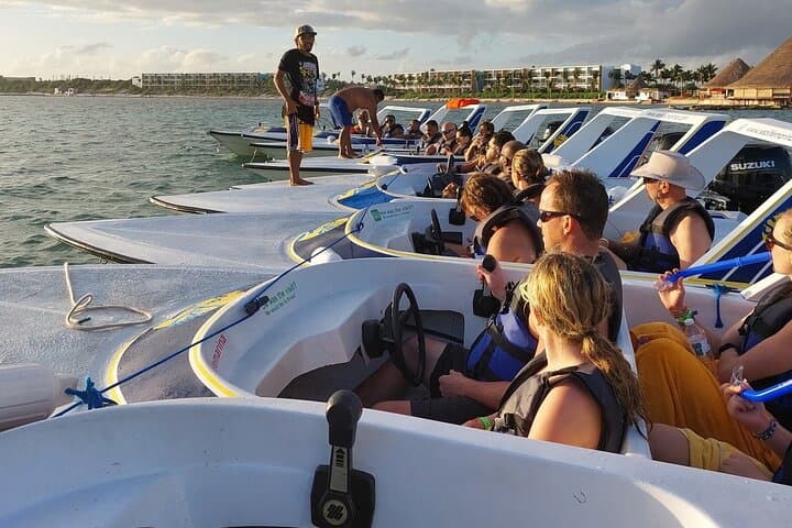 Drive a Two-Person Speedboat and Snorkel Ángel Reef — Cancun Adventure photo 3