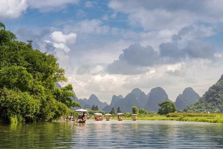 Yangshuo Bamboo Rafting & Moon Water Cave Day Tour — Yulong River Adventure photo 1