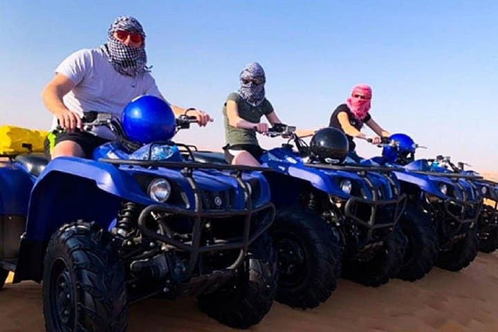 Dubai Morning Desert Safari — Quad Biking, Dune Bashing & Camel Ride in Lahbab photo 2