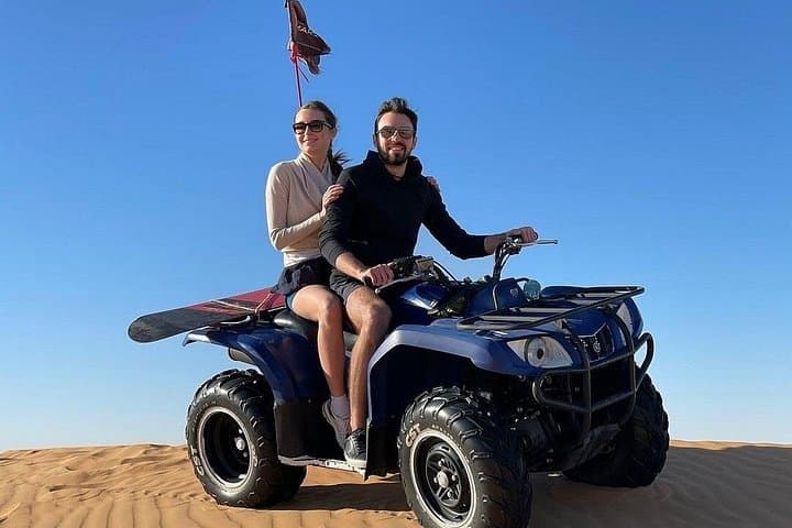 Dubai Morning Desert Safari — Quad Biking, Dune Bashing & Camel Ride in Lahbab photo 1