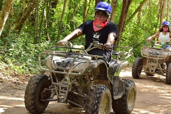 ATV & Cenote Cavern Tour in Tulum — Jungle ATVs, Ziplines & Nohoch Swim photo 5