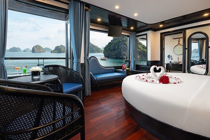 Luxury 2-Day Halong & Lan Ha Bay Cruise with Balcony Cabin