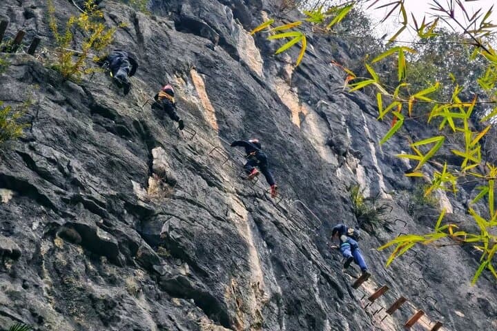 Yangshuo Rock Climbing, Via Ferrata & Yuanheping River Tracing — Full-Day Adventure photo 3