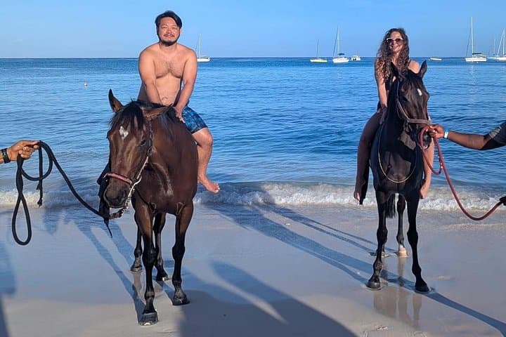 Private Evening Horse Ride on Bridgetown Beach — Sunset Horseback Photo Experience photo 2