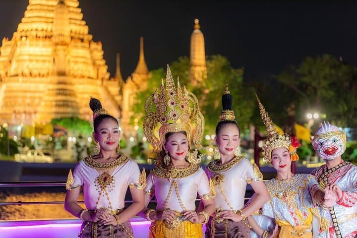 Bangkok Chaophraya Luxury Dinner Cruise: Evening Riverboat with Drone & Fireworks photo 3