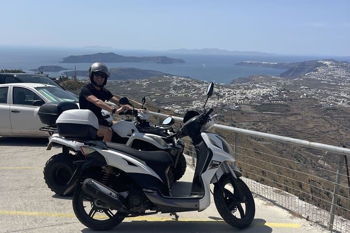 Santorini Scooter Highlights Tour: Oia, Red Beach & Profitis Ilias photo 1