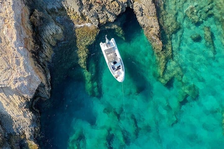 Shared RIB Boat Tour to Blue Lagoon & Monastiri Beach — Paros Small-Group Snorkel photo 3