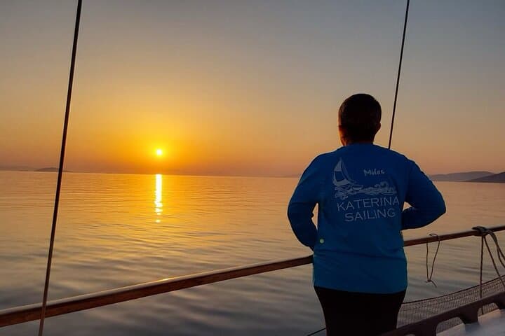 Katerina Sailing: Milos Sunrise and Sunset Cruises on a Traditional Aegean Boat photo 6