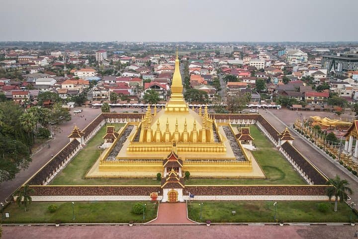 Vientiane by Bike: Full-Day Private Tour to That Luang & Buddha Park photo 2