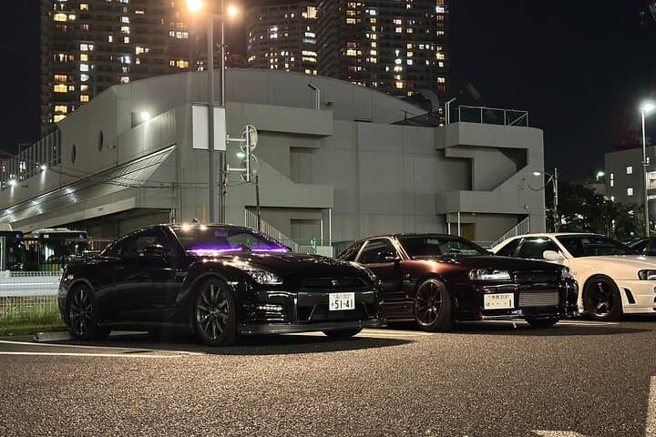 Tokyo Night Tour: Daikoku JDM Car Meet & GTR-R35 Ride
