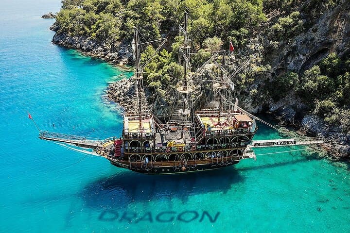 Pirate Boat Cruise from Oludeniz: Blue Cave, Butterfly Valley & Camel Beach