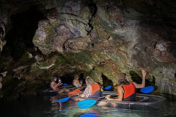 Pula Cave Clear Kayak at Sunset: Night Tour with LED Underwater Viewing photo 5
