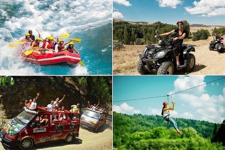 Super Combo Rafting (4-in-1) Alanya — Rafting, Off-Roading & Zipline Day Trip