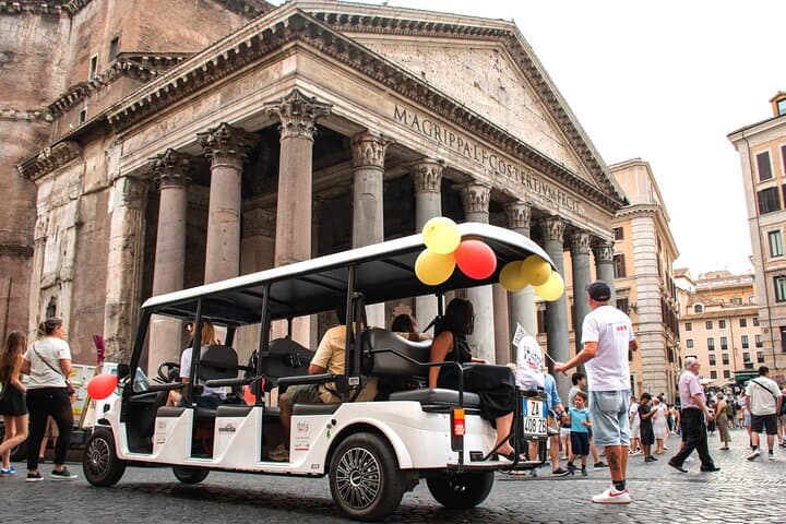 Glide Through Rome: Best Highlights by Golf Cart for First-Time Visitors