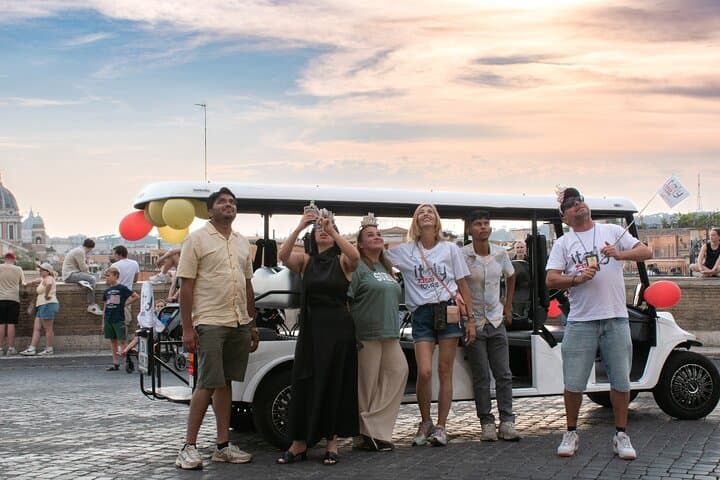 Rome by Night: Private Evening Golf Cart Tour with Aperitivo photo 6
