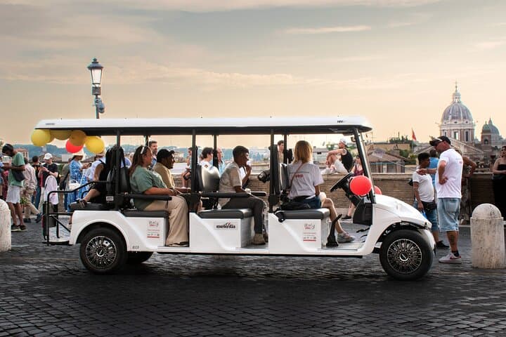Private Luxury Golf Cart Birthday Tour in Rome: Colosseum to Trevi Fountain
