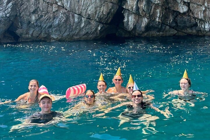 Kotor Blue Cave Private Boat Tour: Our Lady of the Rocks, Submarine Tunnels & Mamula photo 2