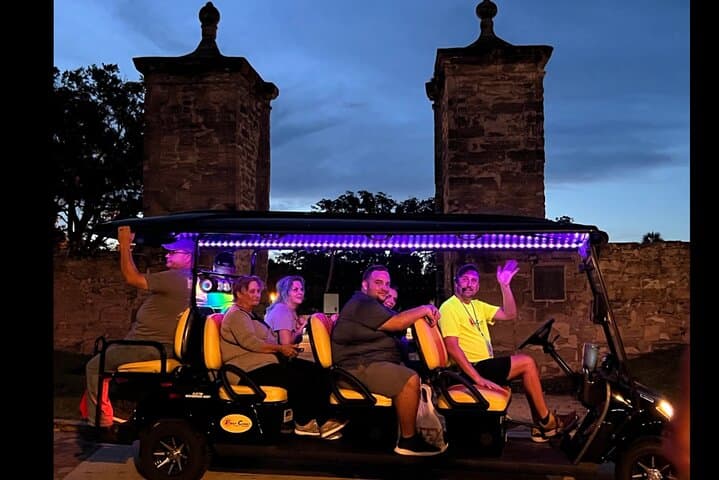 St. Augustine Night Ghost Tour by Premium Golf Cart: Historic Haunts & Cemetery Stories photo 4