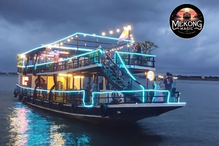 Magical Mekong Sunset Cruise in Phnom Penh — BBQ, Freeflow Beer & River Views