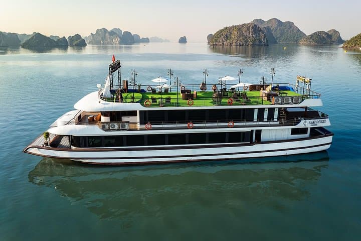 5-Star Ambrose Halong Bay Cruise: Sung Sot, Titov & Sunset Party photo 1