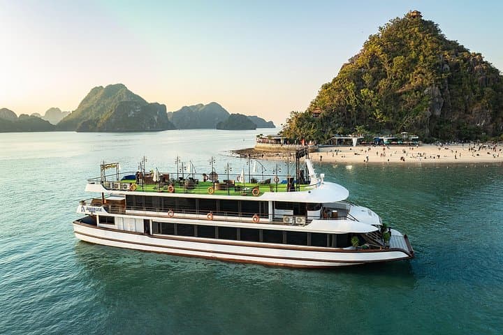 5-Star Ambrose Halong Bay Cruise: Sung Sot, Titov & Sunset Party photo 3
