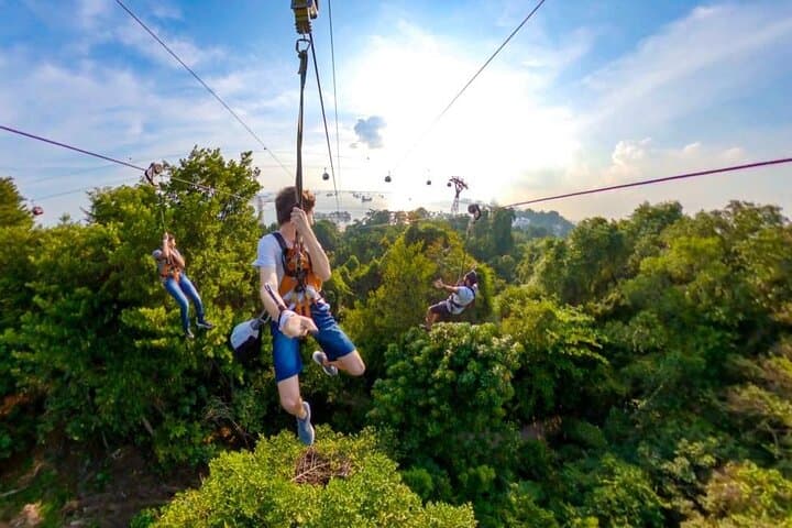 MegaZip Sentosa: Zipline Over Jungle, Beach & Sea in Singapore