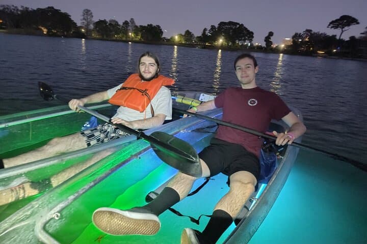 Night Glow Paddle on Lake Ivanhoe — Clear Kayak & SUP Tour in Downtown Orlando photo 3