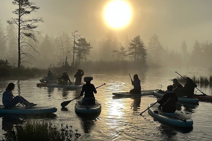 Riga Sunrise Paddleboard Tour to Cenas Tirelis Bog Lake photo 5