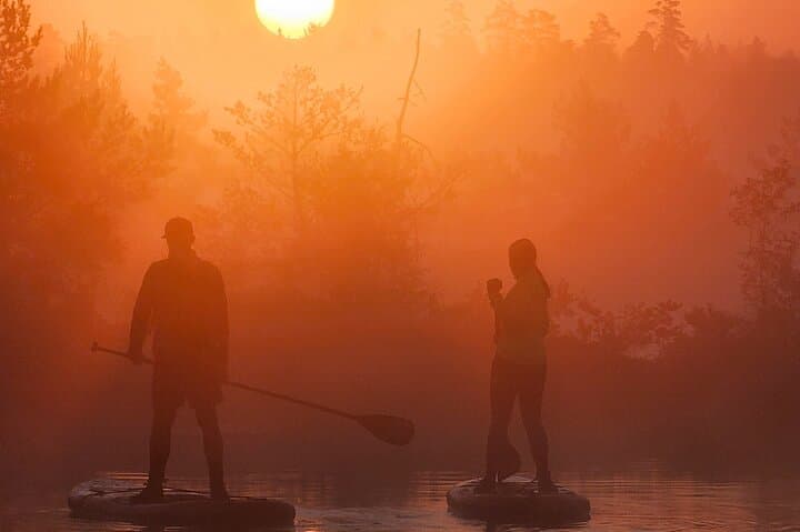 Riga Sunrise Paddleboard Tour to Cenas Tirelis Bog Lake photo 3