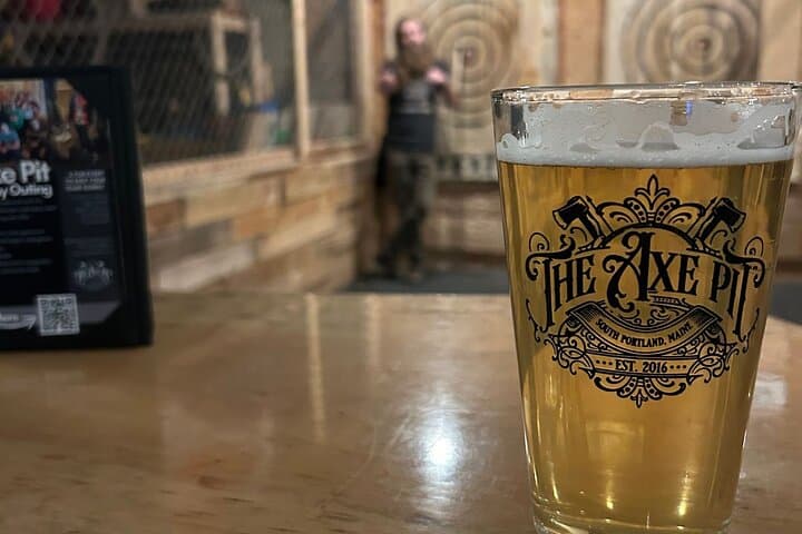 Aim High in Portland: Axe Throwing and Two-Brewery Van Tour in Old Port photo 3