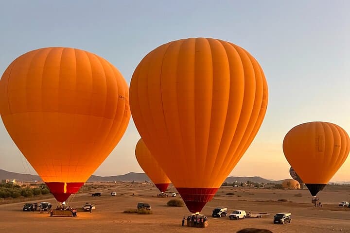 Sunrise Hot Air Balloon Over the Atlas Mountains from Marrakech