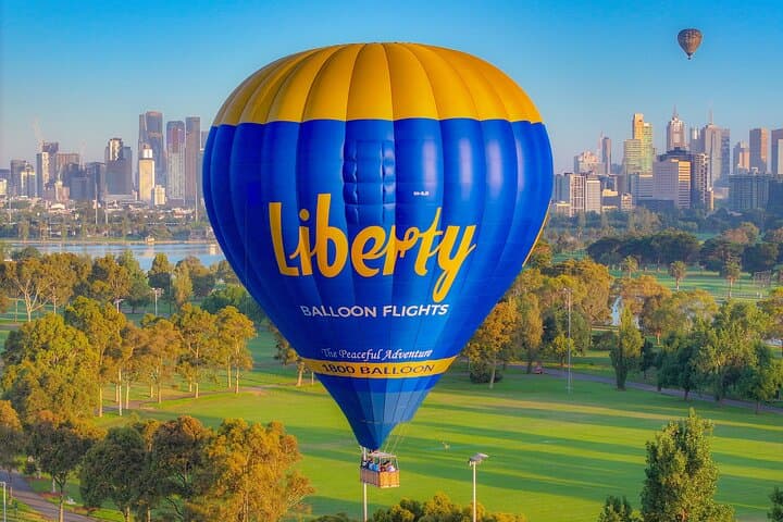 Sunrise Hot Air Balloon Flights Over Melbourne City — City Skyline & Optional Breakfast