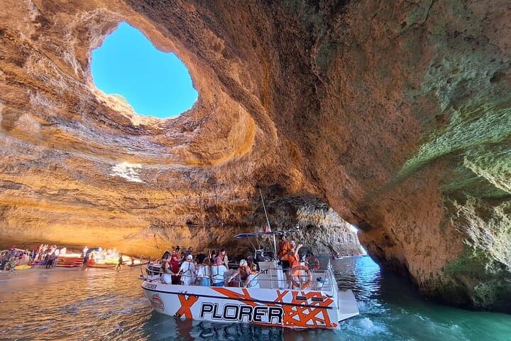 Albufeira Dolphin Watching and Benagil Caves Cruise