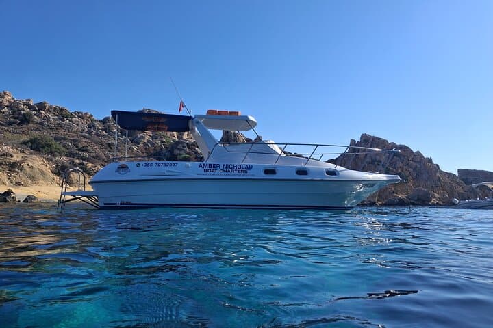 Blue Lagoon & Crystal Lagoon: 4-Hour Private Boat Charter from Malta