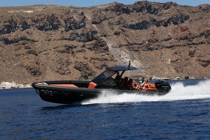 Private Technohull Yacht Cruise on Santorini Caldera — Open Bar & Transfers photo 2