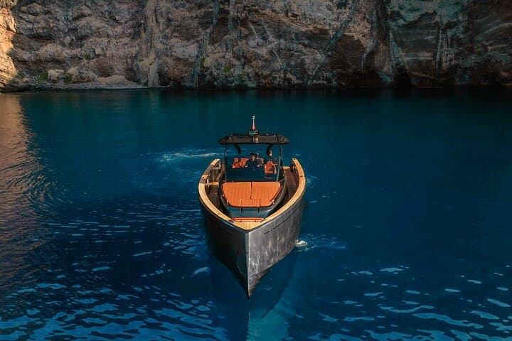Private Santorini Yacht Charter Aboard Demetrius — Caldera Swim, Sunset & Open Bar photo 5