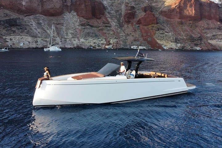 Santorini Private Yacht Cruise: Caldera Sail, Swimming & Sunset Views