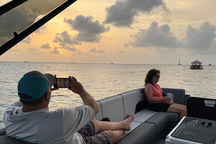 Key West Sunset Cruise: Private 2-Hour Luxury Pontoon from Cow Key Channel photo 2