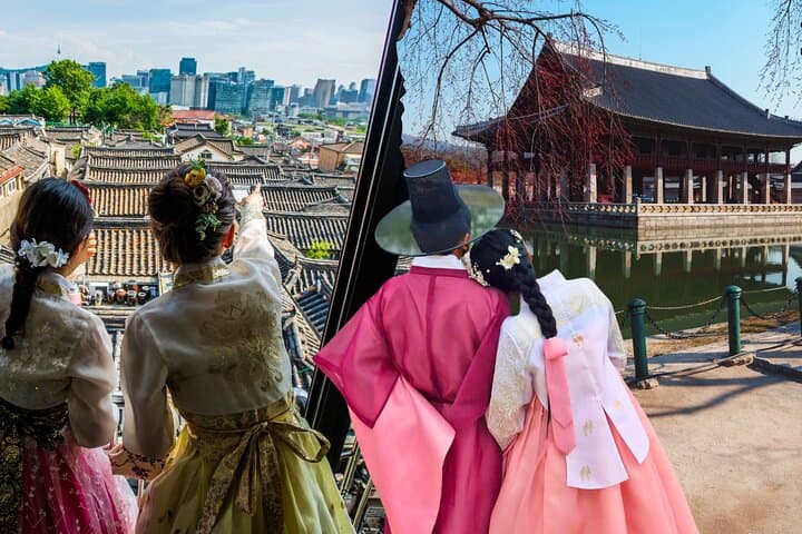 Seoul Hanbok Experience & Gyeongbokgung Walking Tour