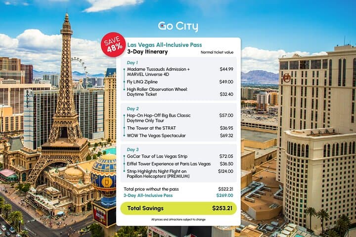 Las Vegas All-Inclusive Pass — 45+ Attractions & Helicopter Night Flight photo 2