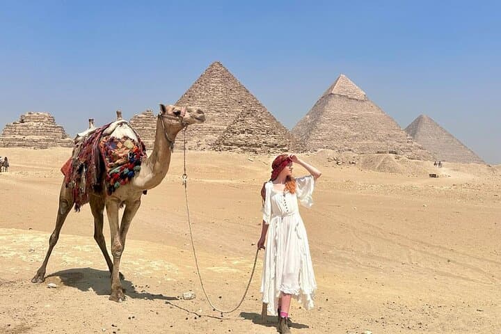 Giza Pyramids Private Tour: Great Pyramid, Sphinx & Camel Ride with Lunch photo 3