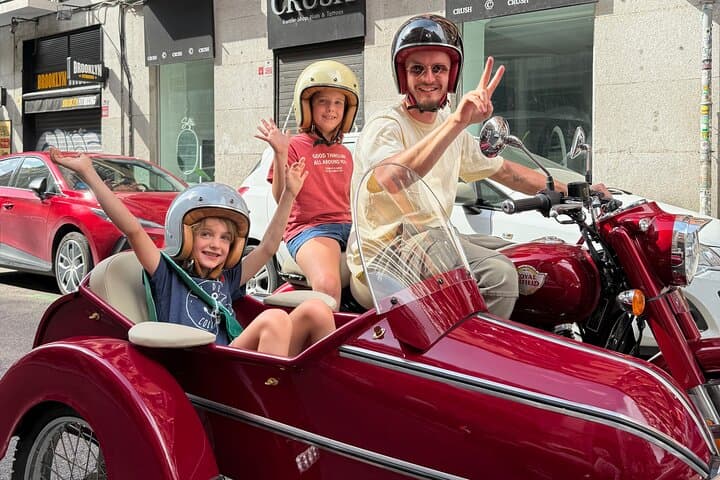 Madrid by Sidecar: 1-Hour Highlights of the Royal Palace, Gran Vía & Retiro