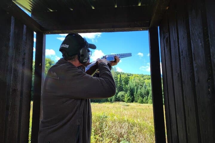 Guided Clay Target Shooting in Haliburton Forest — 10‑Station Range Experience