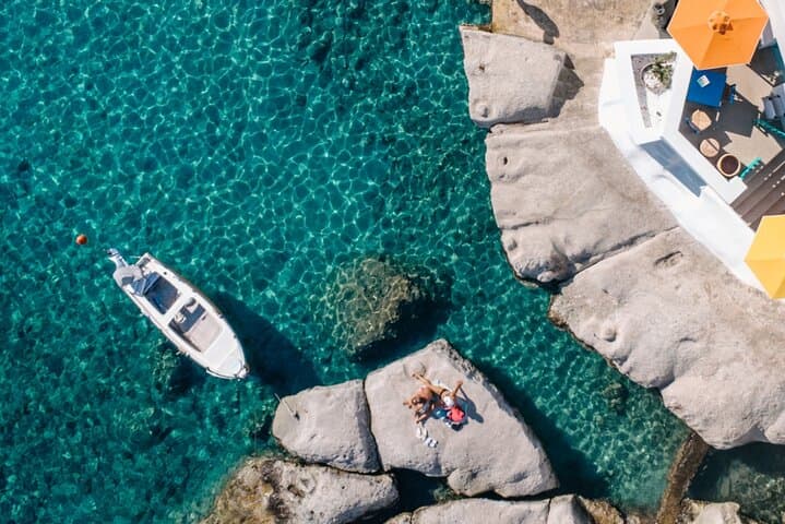 Luxury Private Cruise Around Milos: Kleftiko, Sarakiniko & Poliegos Aboard a Sea Ray photo 3