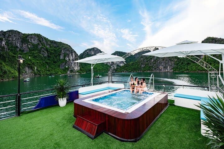 Halong Bay 5-Star Day Cruise: Jacuzzi, Kayaking & Ti Top Island Adventure photo 3
