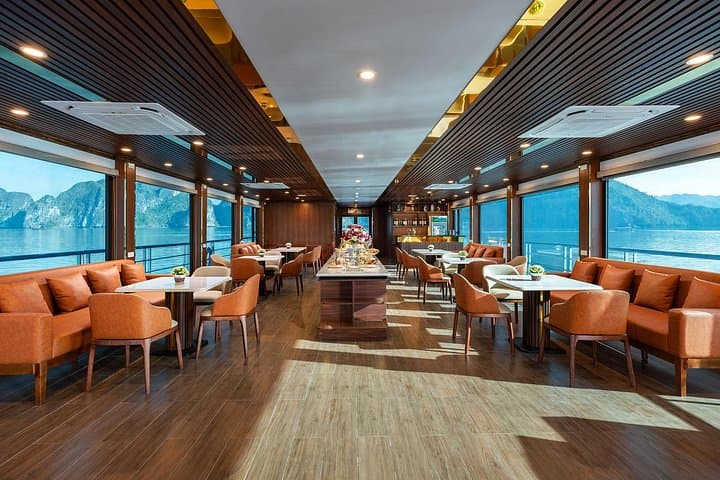 Luxury Ambrose Cruise Halong Bay — Buffet Lunch, Kayaking & Sunset Party photo 2