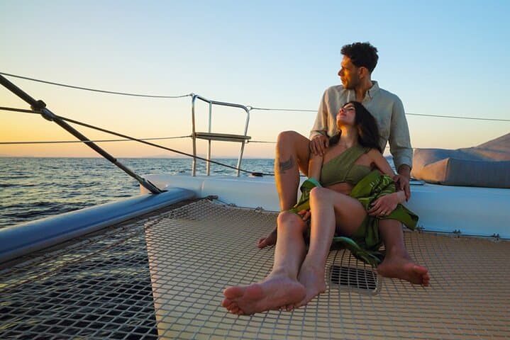 Santorini Platinum Catamaran Cruise: Red Beach, Hot Springs & Sunset BBQ photo 3