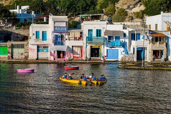 Sunset Sea Kayak to Klima: Milos Coastal Colors & Snorkel photo 2