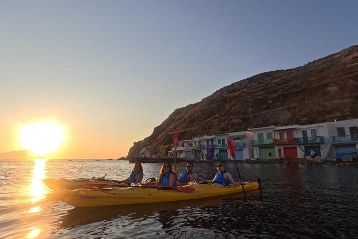 Sunset Sea Kayak to Klima: Milos Coastal Colors & Snorkel photo 3